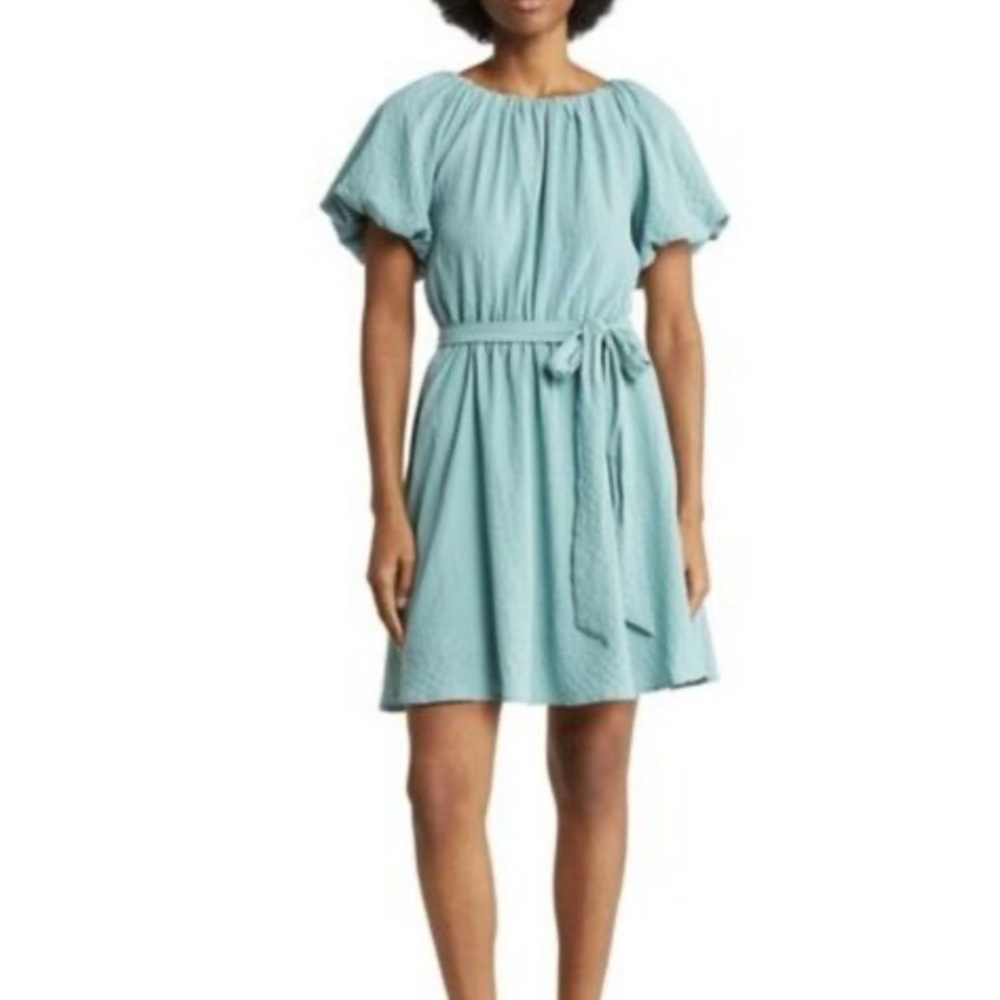 Lush Light Blue Back Cutout Princess Dress